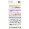 American Crafts Whatevs Thickers Stickers 338/Pkg-Alpha, Glossy
